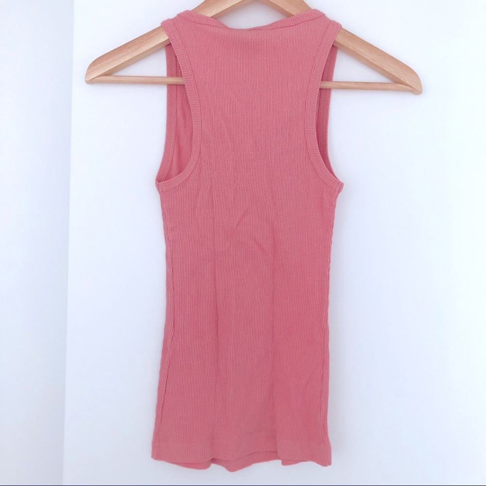 GUESS Ribbed Logo Tank with Rhinestone Accent - Picture 3 of 3